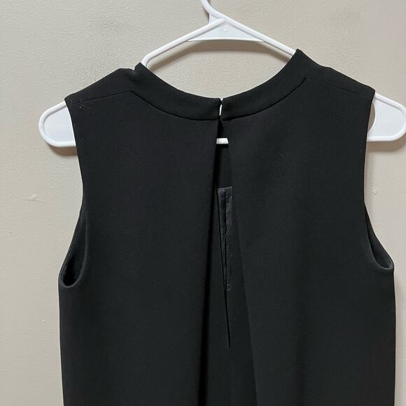 Vince Sleeveless Silk Blend Shift Dress Black‎ size 4 Business Career - Picture 4 of 9